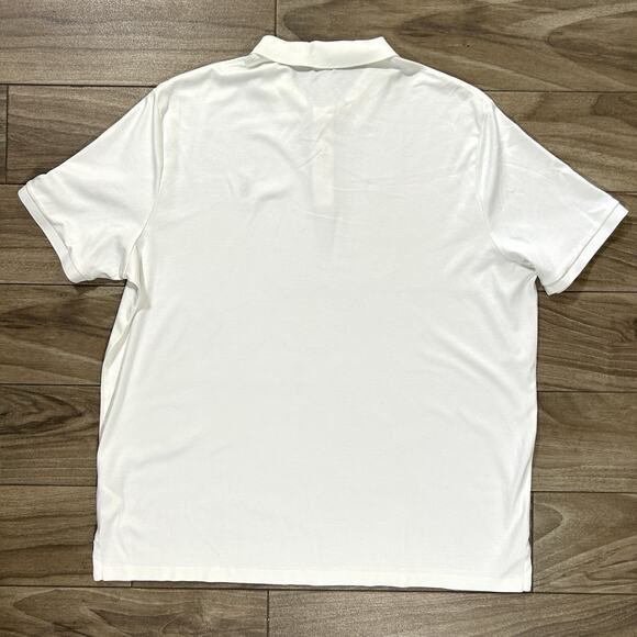Polo Ralph Lauren Classic Designer Casual Polo Shirt 100% Cotton Men’s White 2XL - Picture 4 of 6